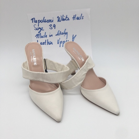 white stilettos shoes